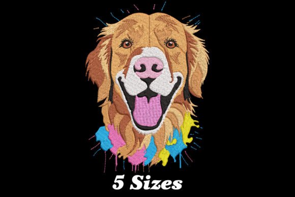 Download Colorful Golden Retriever - Premium Bundle