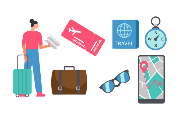Download Travel Elements Logo Collection Vector - Element Collection