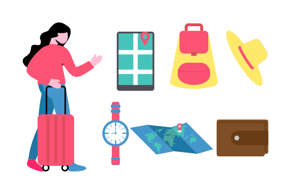 Download Travel Elements Logo Collection Vector - Element Collection
