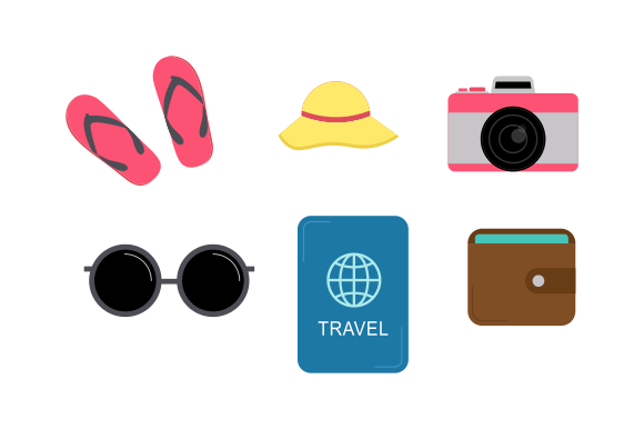 Download Travel Elements Logo Collection Vector - Element Collection