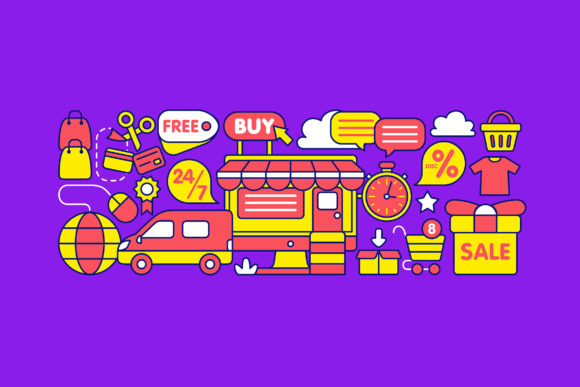 Download Online Shop Graphic Element - Element Collection
