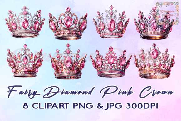 Download Fairy Diamond Pink Crown Clipart - Crown Collection