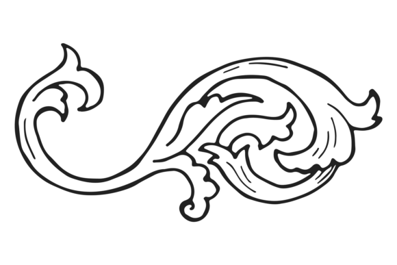 Download Ornate Heraldic Floral Element. Vintage - Element Collection
