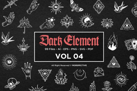 Download 99 Dark Element Symbols Occult Tattoo - Element Collection