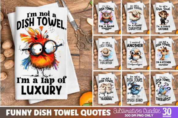 Download Funny Kitchen Towel Sublimation Bundle - Towel Collection