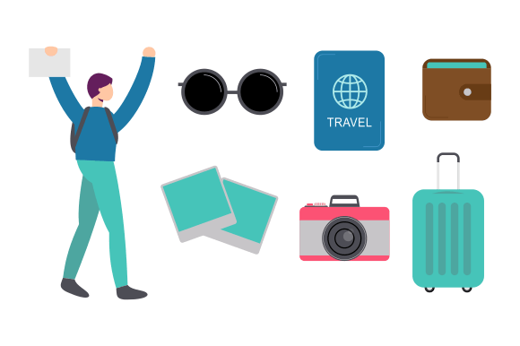 Download Travel Elements Logo Collection Vector - Element Collection