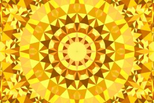 Download Golden Seamless Triangle Mandala Pattern - Golden Collection